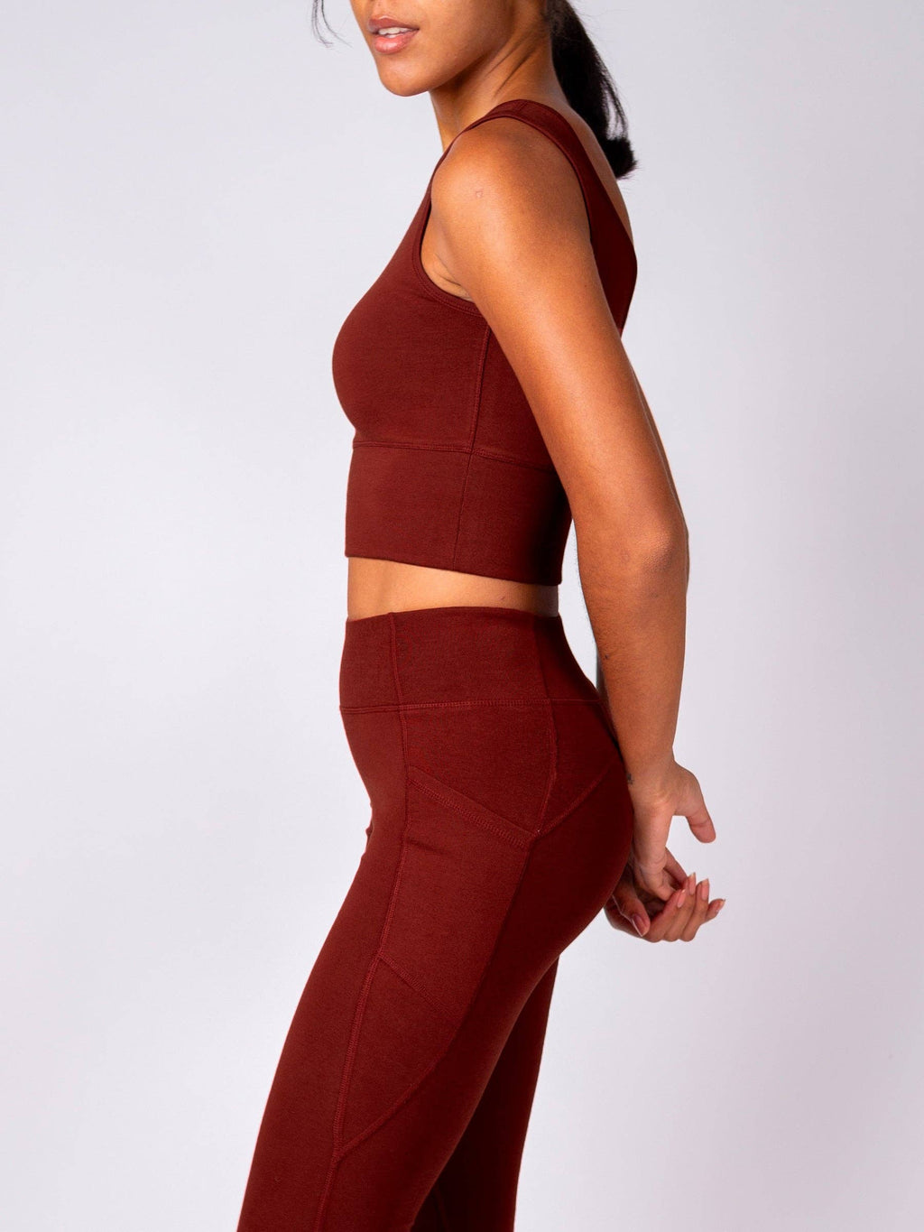 Organic Reversible Activewear Tank | Red