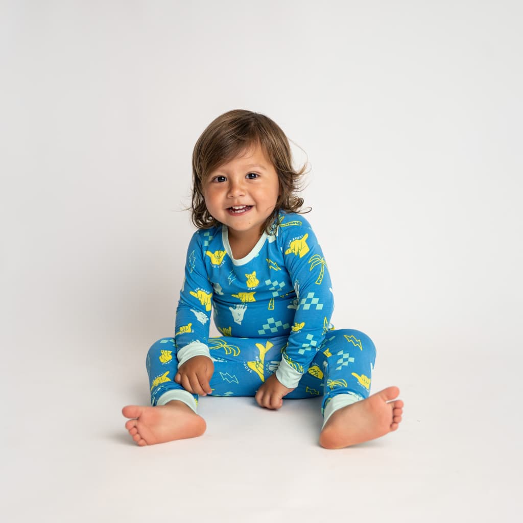 Coco Moon - Shaka Code Kids Long Bamboo Pajamas