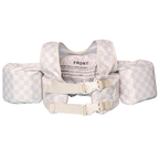 Neutral Checkered Floatie Vest