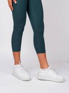Organic Crop/Petite Leggings | Teal