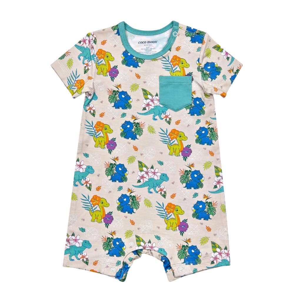 Aloha Before Time Shortie Bamboo Romper