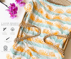 Sun + Wave Surfer Organic Bamboo Swaddle
