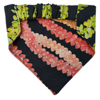Pet Bandana Black: Pakalana/ Ni'ihau lei