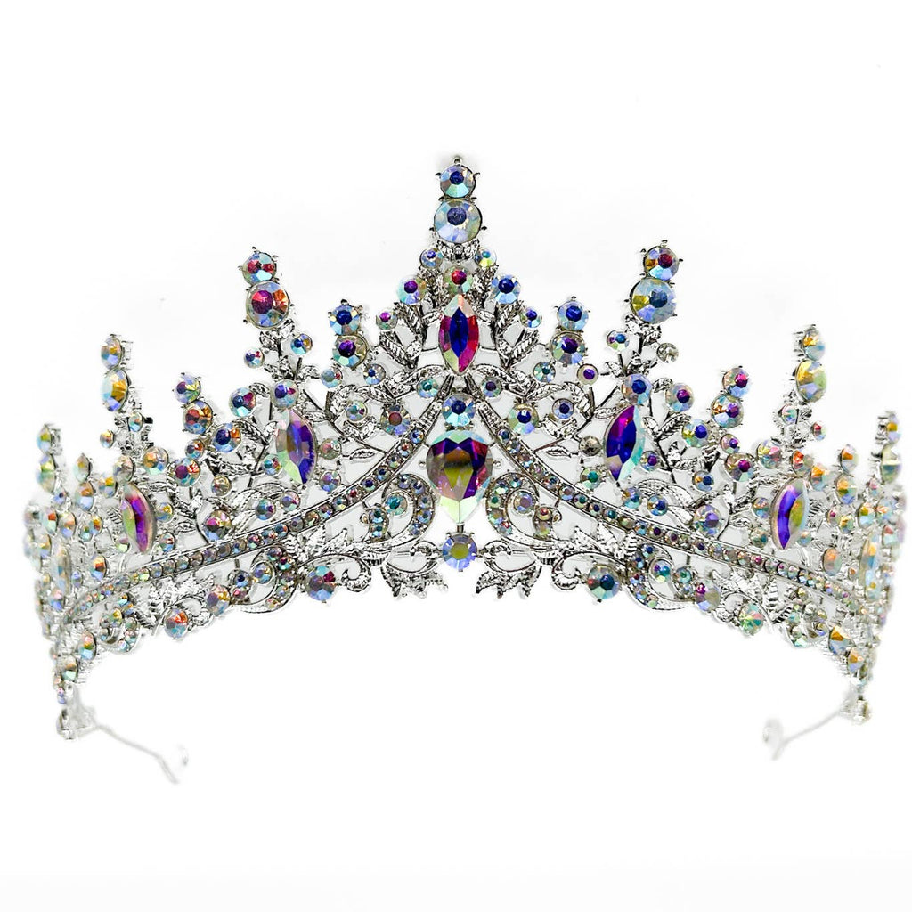 Silver opalescent Tiara - style 53