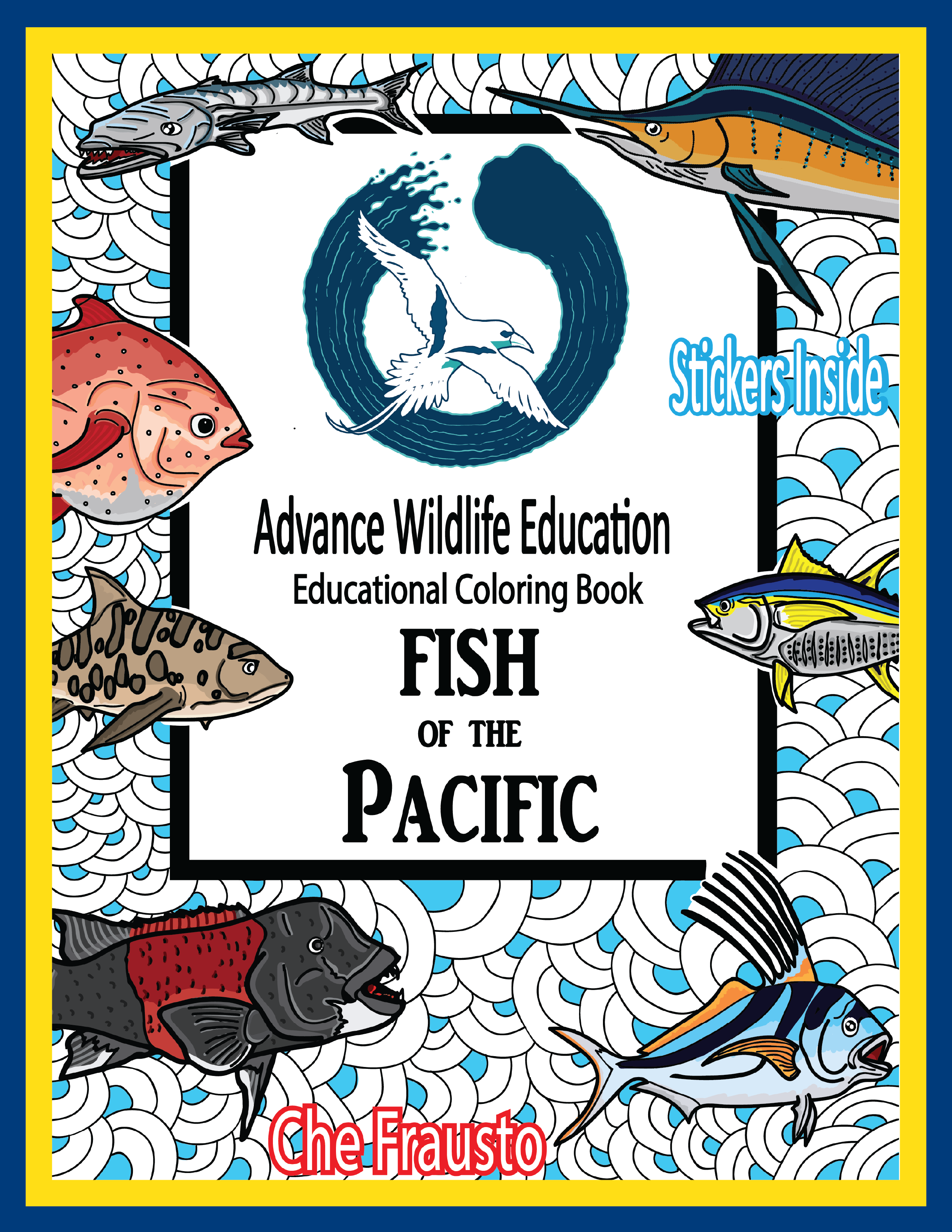 Fish of the Pacific Educational Coloring Book -
