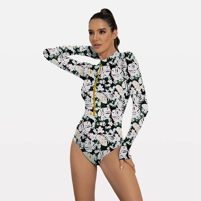 Teens Long Sleeve Period Swimsuits UPF50+