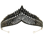 Gold Black rhinestone Tiara - style 2