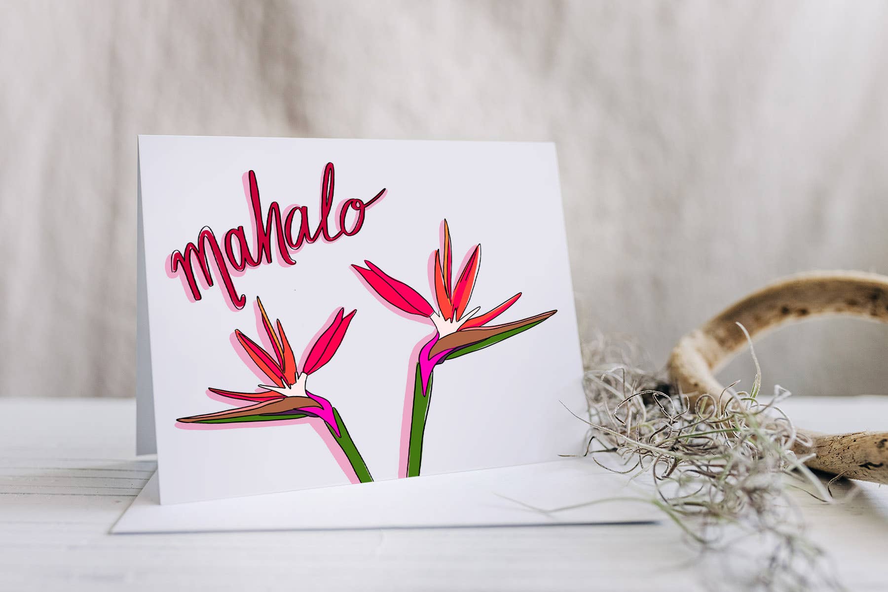 Mahalo Greeting Card