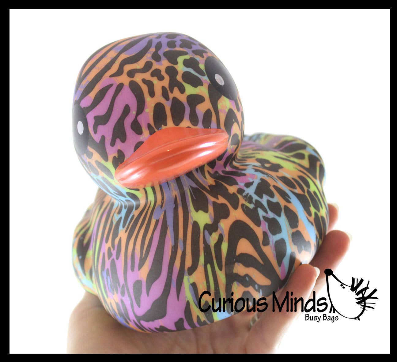 Jumbo Animal Print Rubber Ducks - Rubber Duckies - Cute No