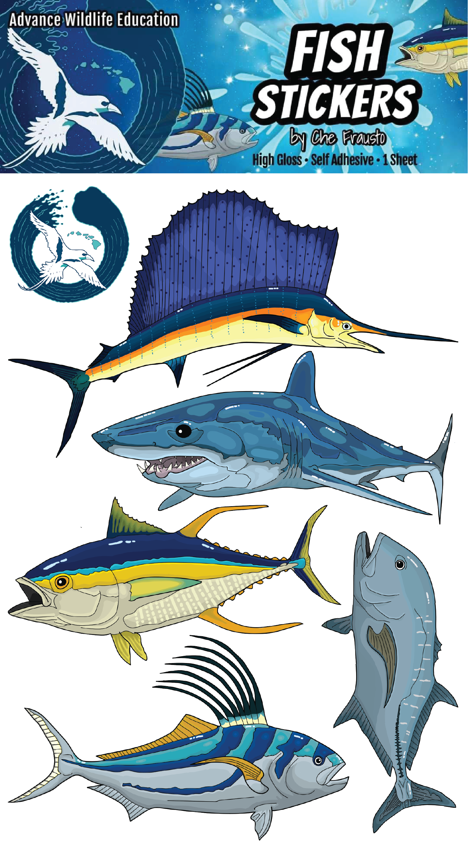 Fish Sticker Sheet -