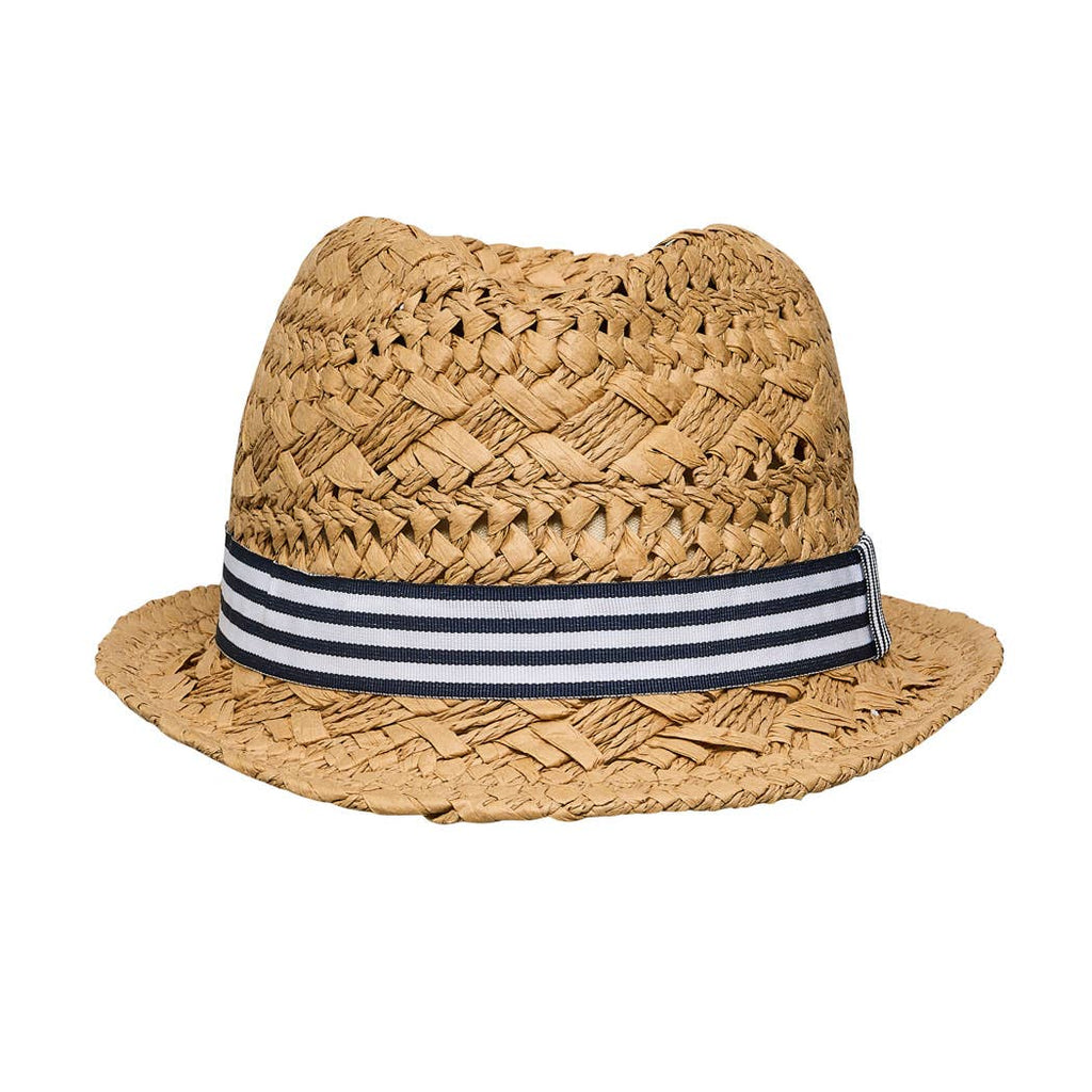 Beach Stripe Fedora Sun Hat for Kids