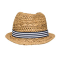 Beach Stripe Fedora Sun Hat for Kids