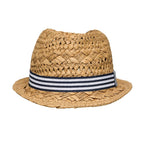 Beach Stripe Fedora Sun Hat for Kids