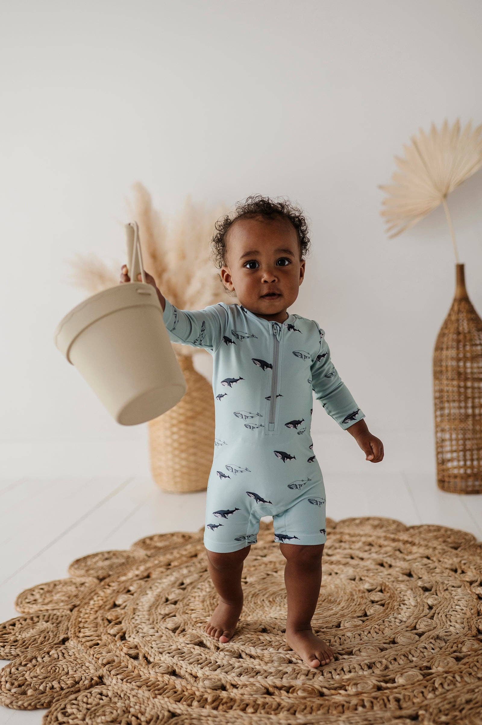 Baby One-Piece Rash Guard Swimsuit