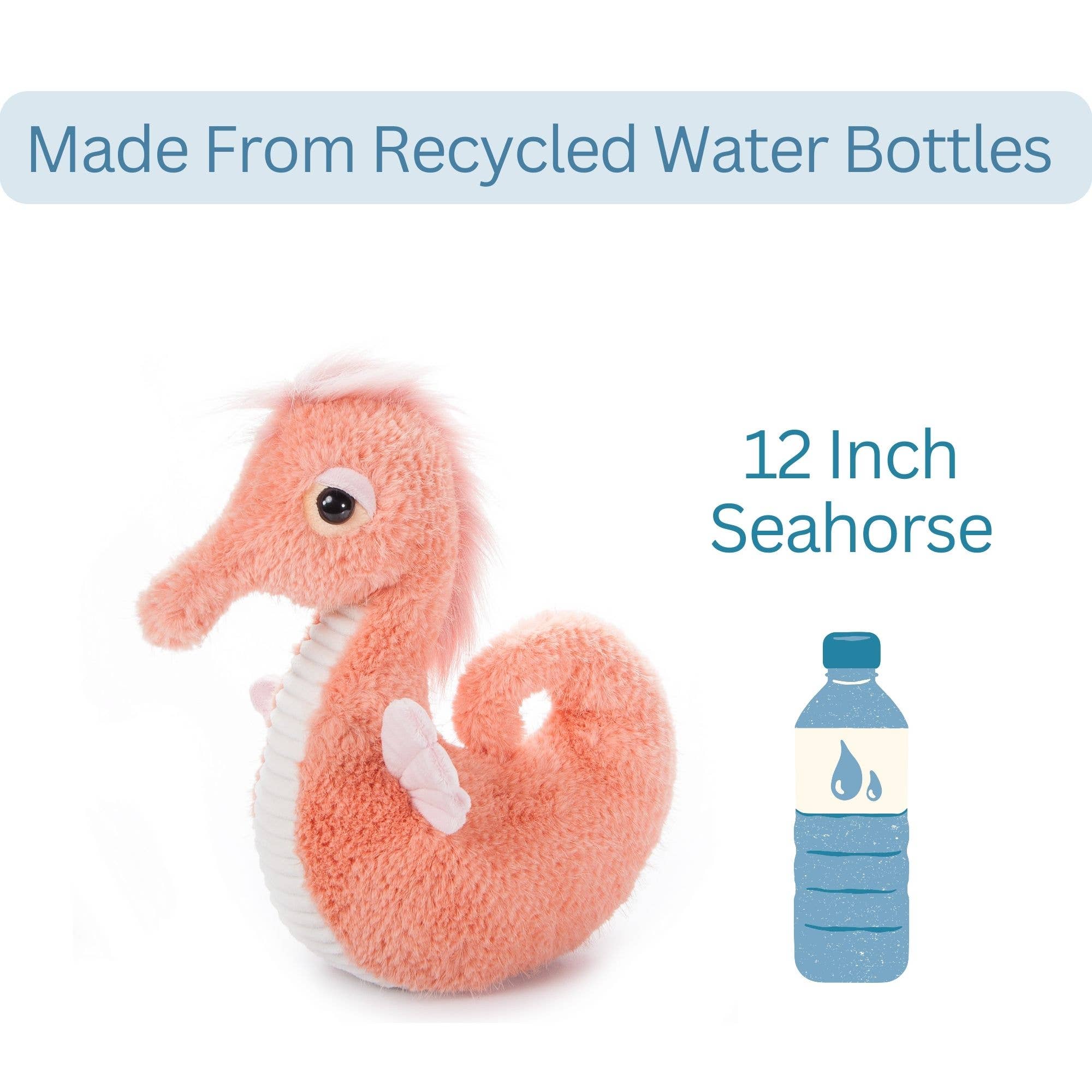 Fuzzlez Seahorse Coral 12" (30cm)