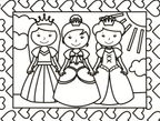Stained Glass Coloring: Princesses