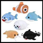 Mini Ocean Animal Small Plush Stuffed Animals - Shark, Dol