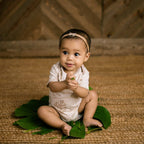 Toasted Monstera Bamboo Onesie