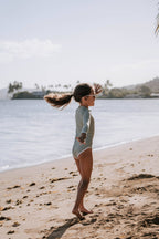 ava + oliver - Girls Rashguard Onesie | Mint