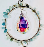 Long Amethyst Crystal Suncatcher