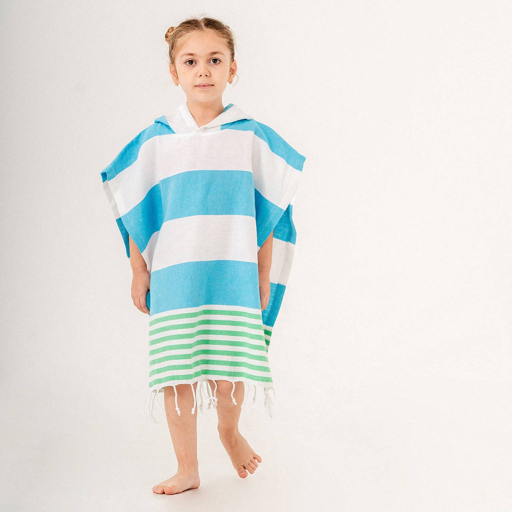 Kids Hooded Poncho Beach Towel