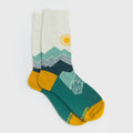 Peak Experience Socks | Green, White