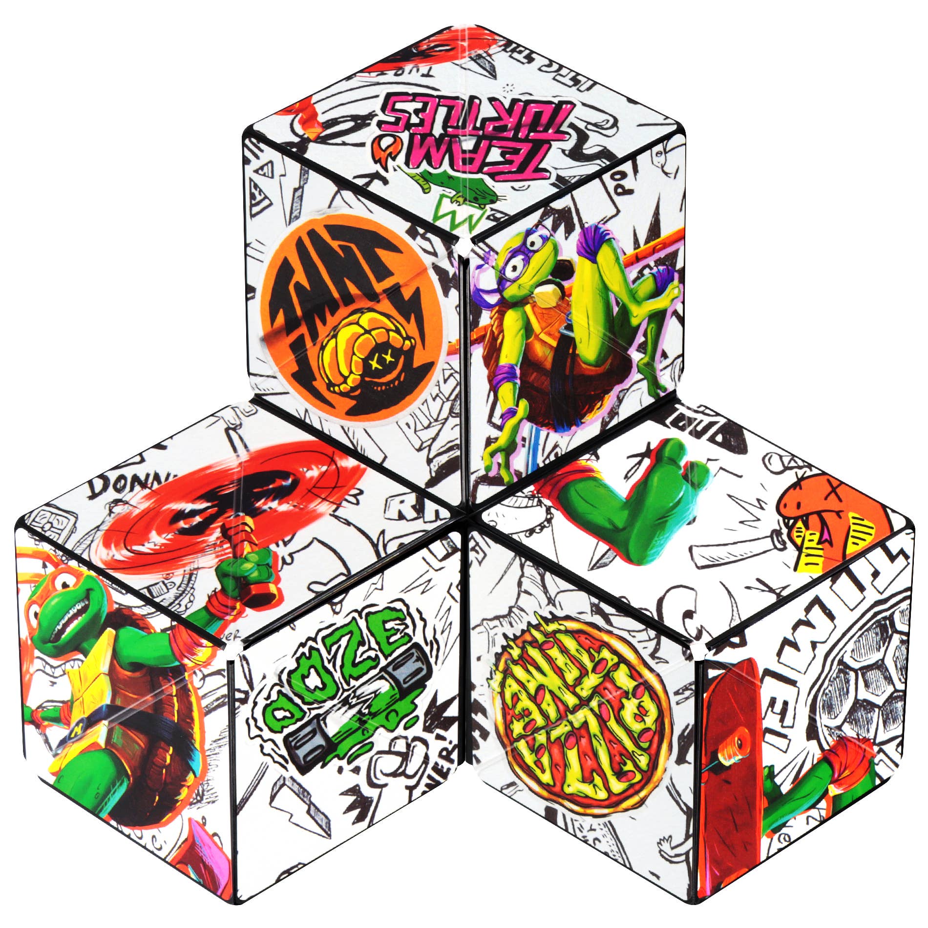 Shashibo TMNT Michelangelo Magnetic Puzzle Cube STEAM MESH