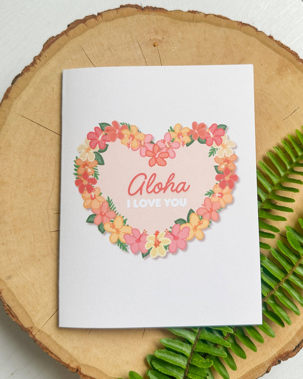 Hibiscus Heart - Greeting Card
