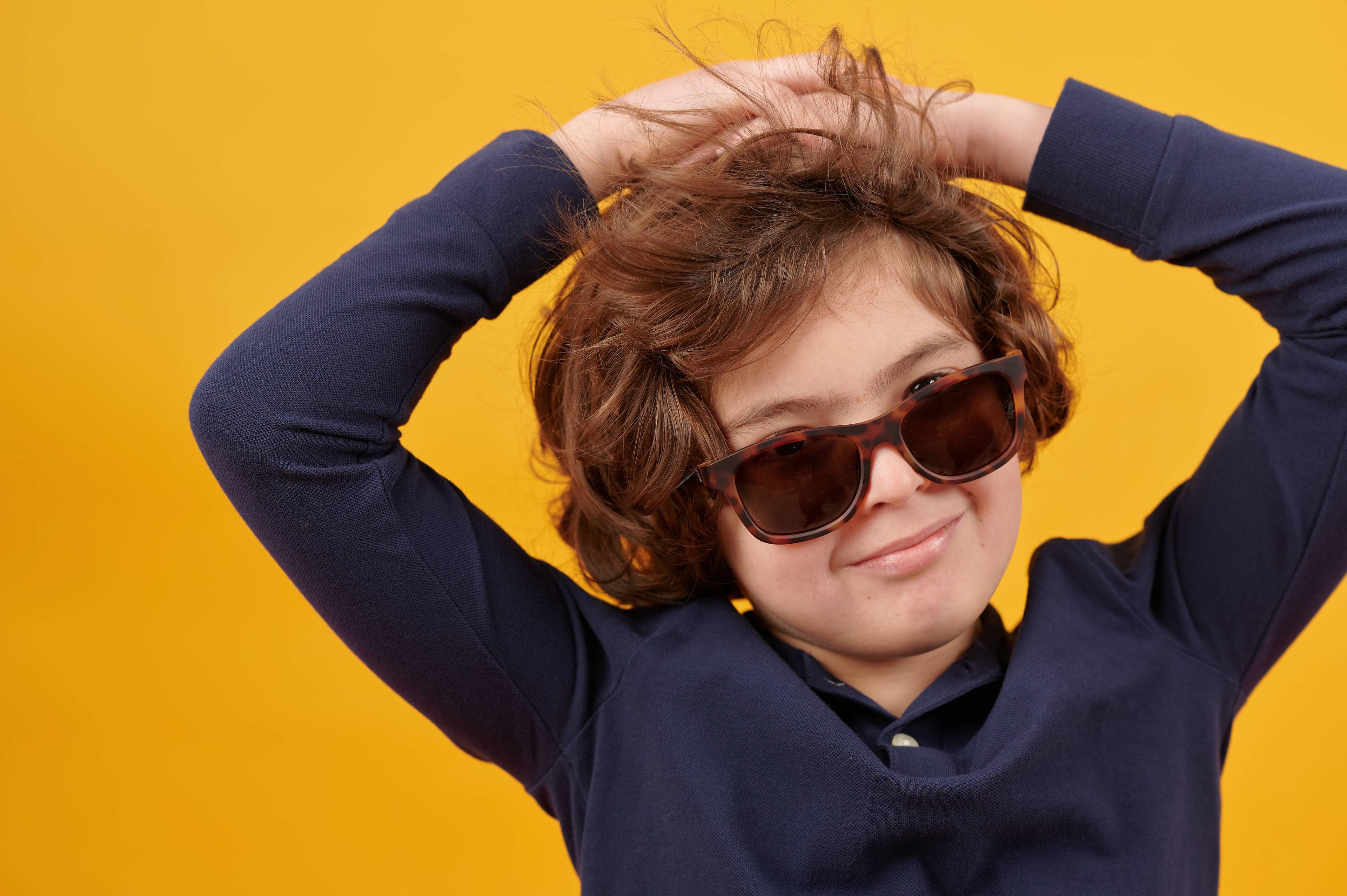 Tortoise Shell Kids Gradient Lens Polarized Sunglasses