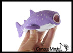 1Purple Spotted Sand Filled Squishy Shark - Moldable Sensor