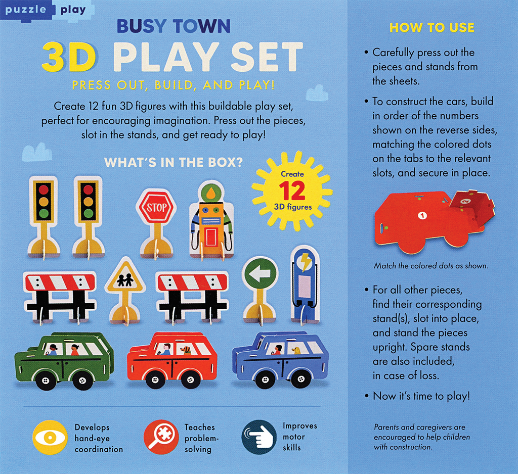 Puzzle Play: Busy Town 3D Play Set