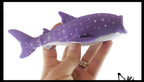 1Purple Spotted Sand Filled Squishy Shark - Moldable Sensor