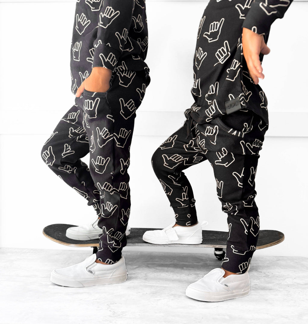 Organic Ribbed Set in HangTen