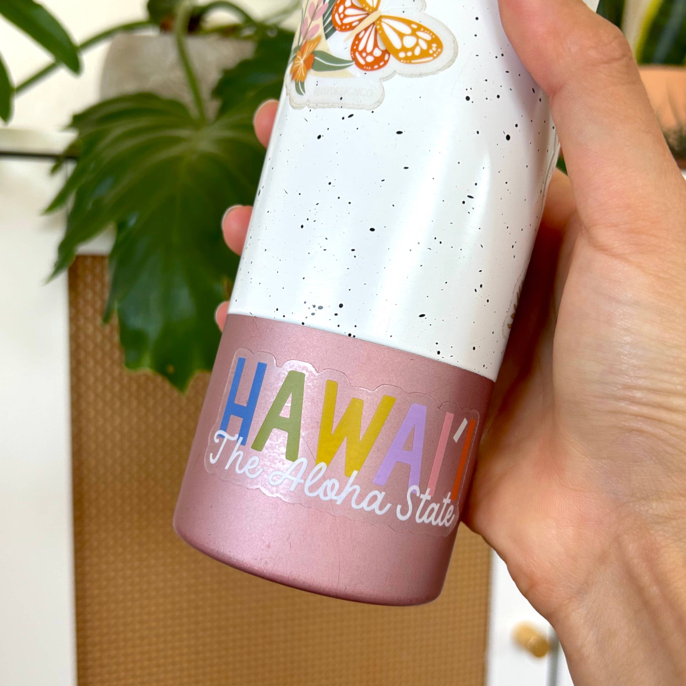 Hawaii "The Aloha State" Clear Sticker