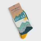 Peak Experience Socks | Green, White