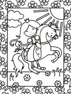 Stained Glass Coloring: Princesses