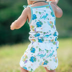 Aloha Before Time Girls Shortie Bamboo Romper