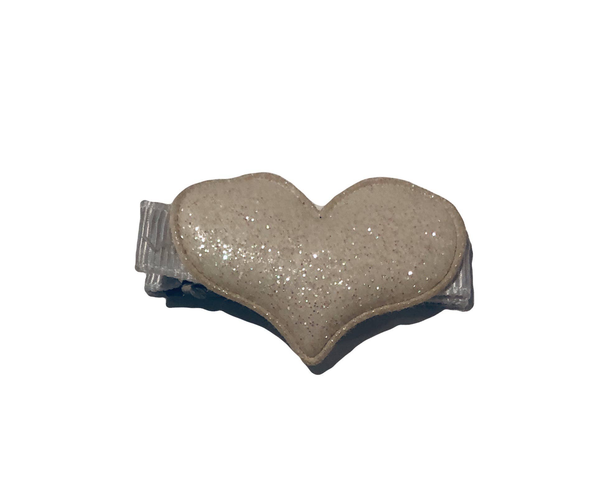 Sparkle Heart Hair Clips