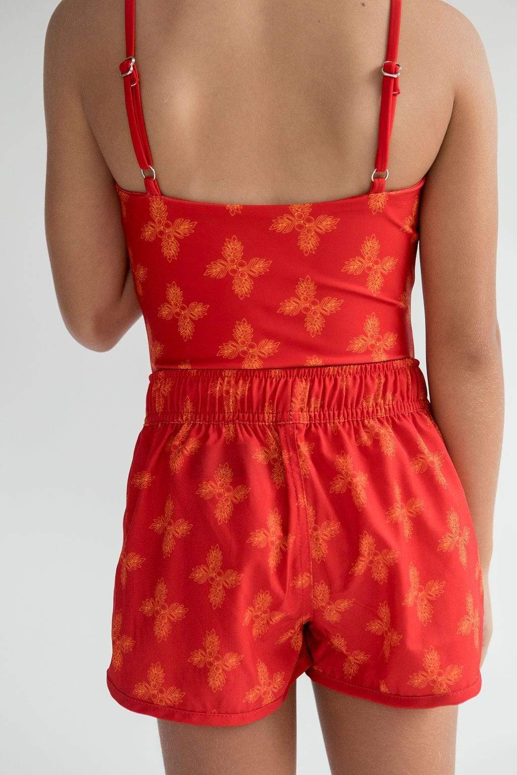 Kid’s Boardie Watershorts - Breadfruit Bandana