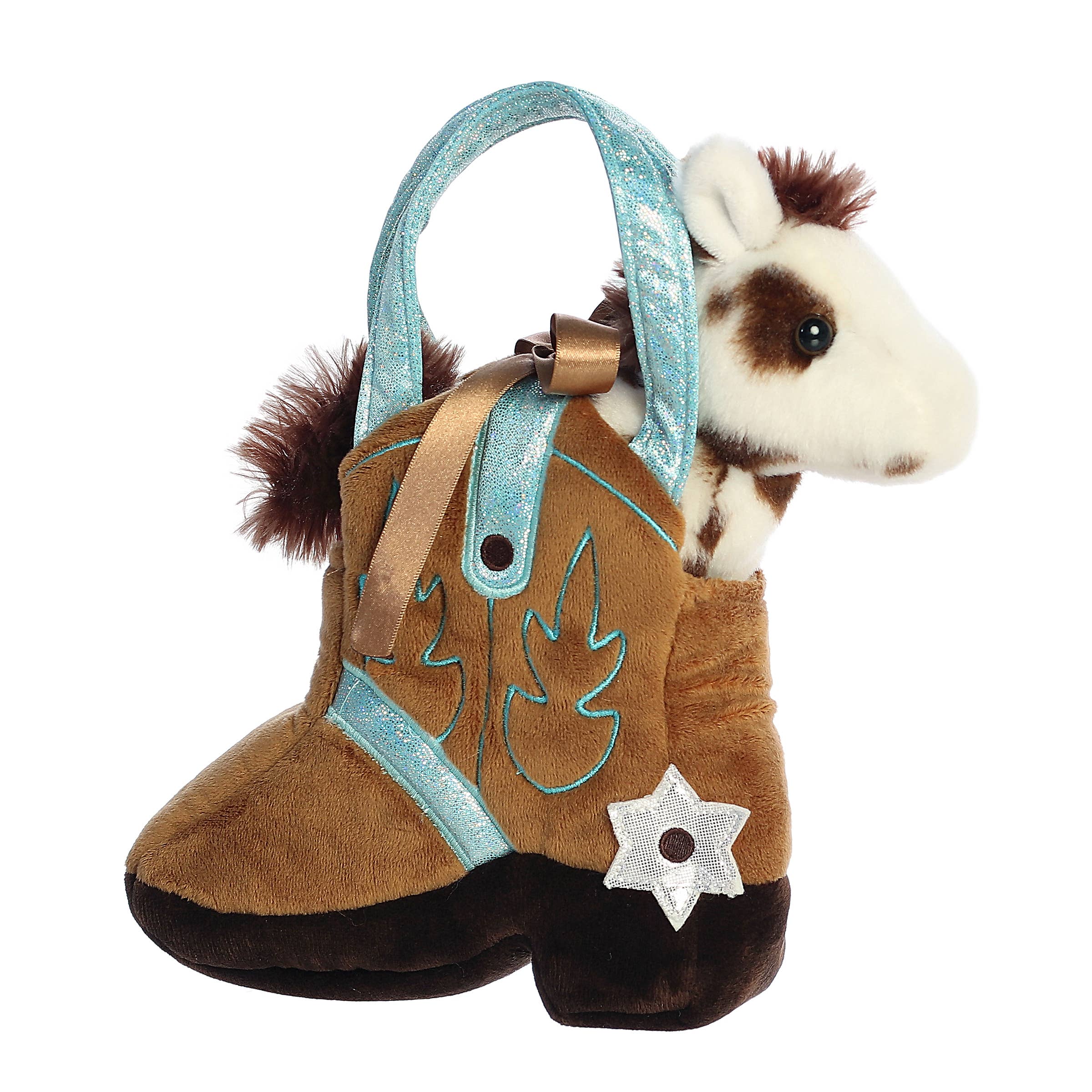 7" Horse in Cowboy Boot Purse