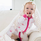 Plumeria Baby Bamboo Coverall
