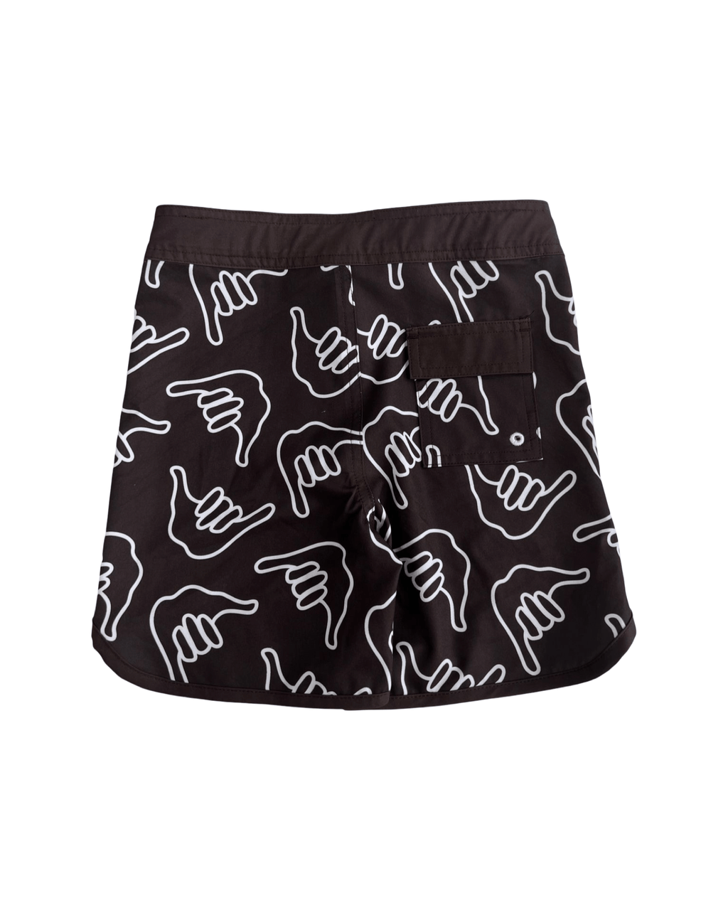 Kid’s Retro Boardshorts in Chocolate Shaka