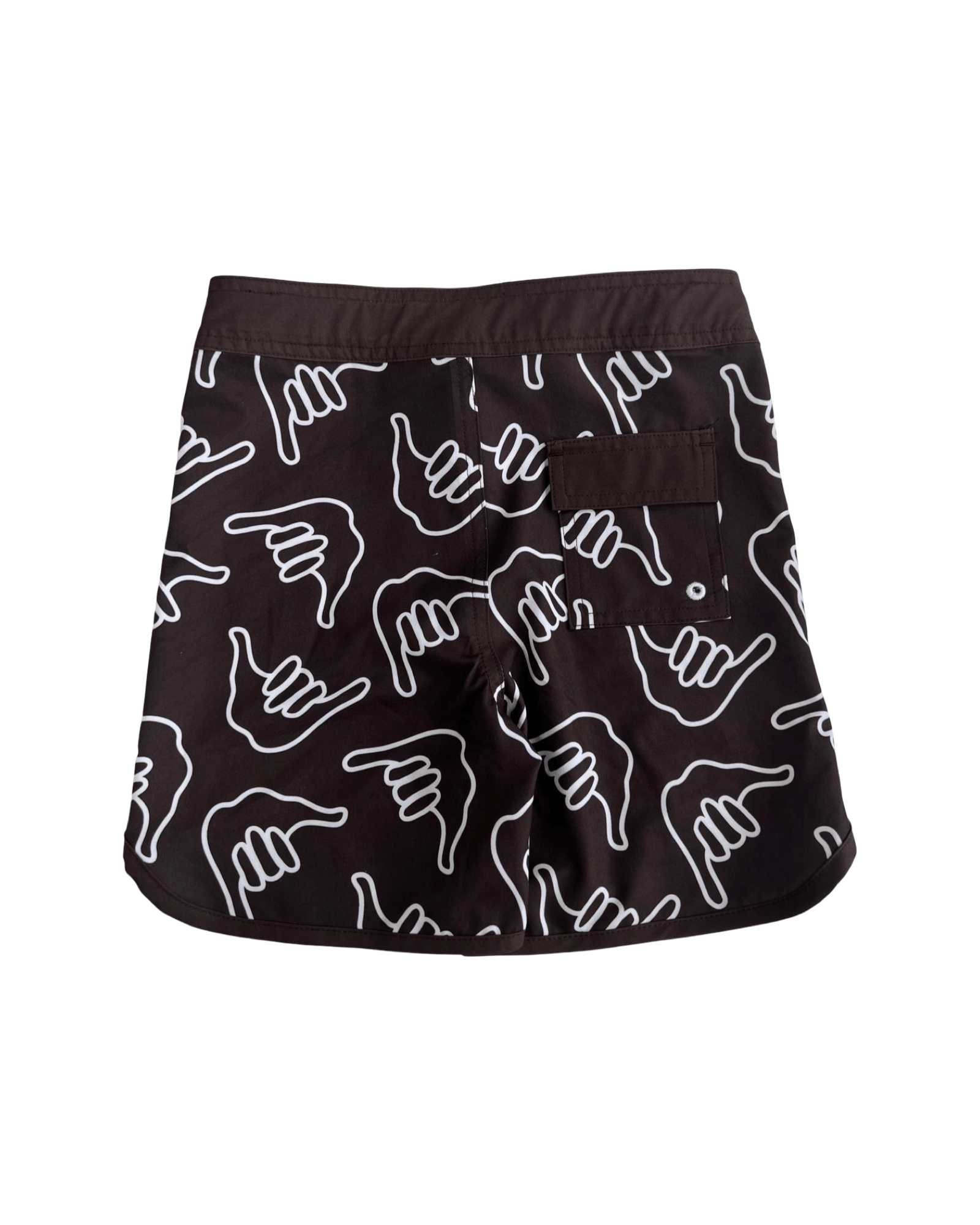 Kid’s Retro Boardshorts in Chocolate Shaka