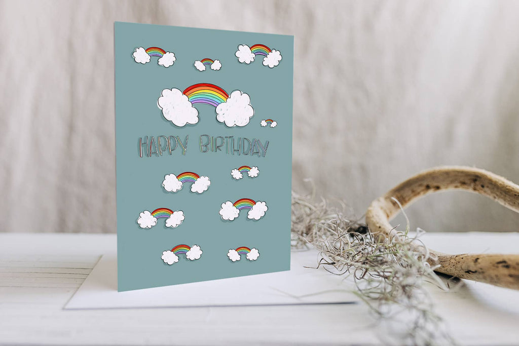 Rainbow Birthday Greeting Card
