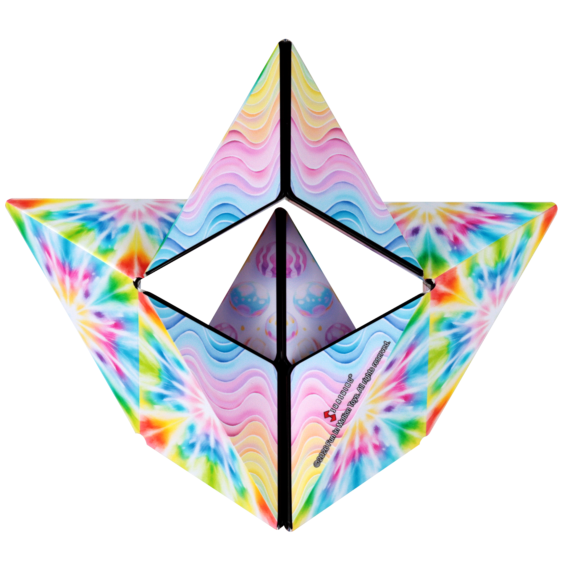 Shashibo Tie Dye Twist Magnetic Puzzle Cube STEAM MESH - NEW