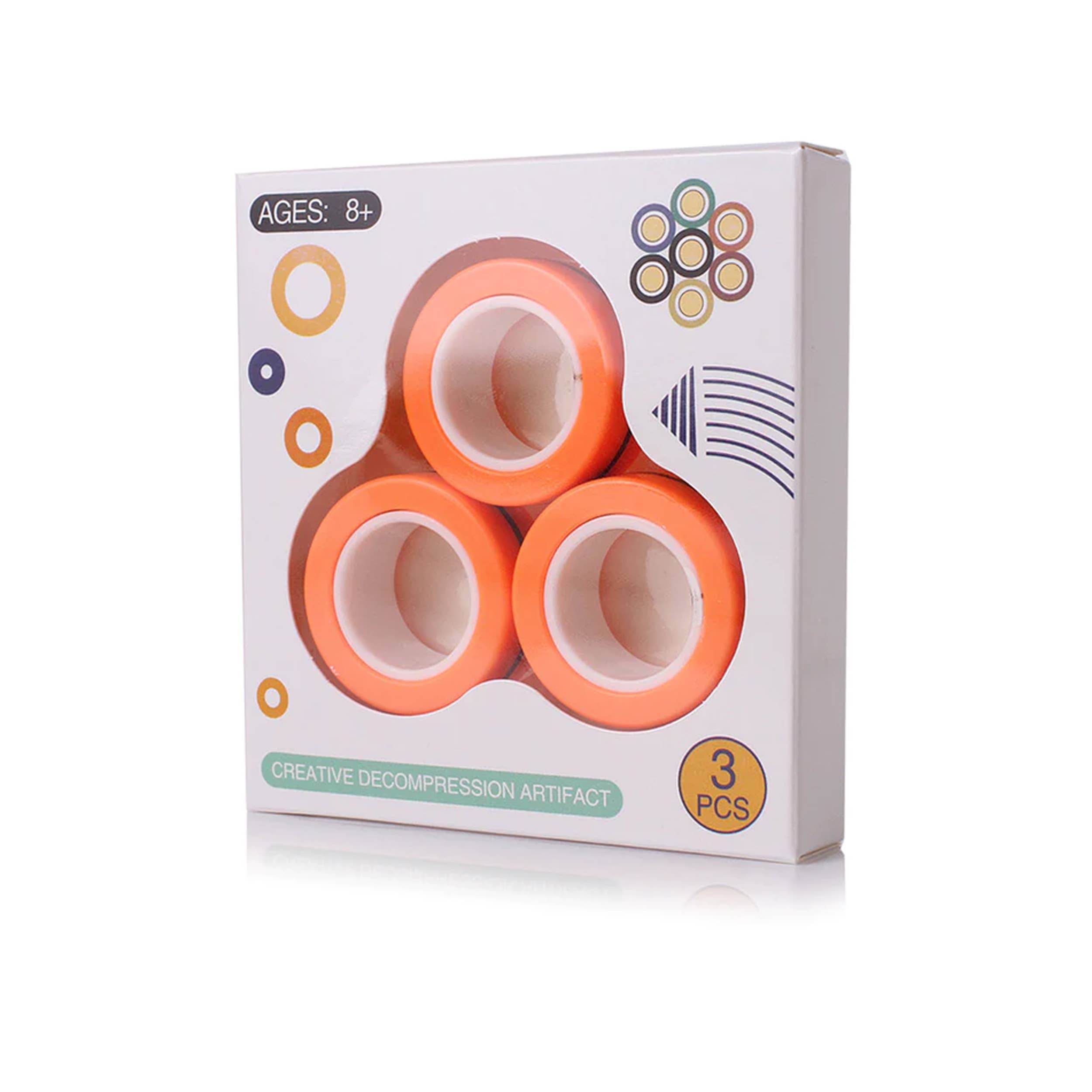 Magnetic Spinner Finger Ring Easter Fidget Kids Toy