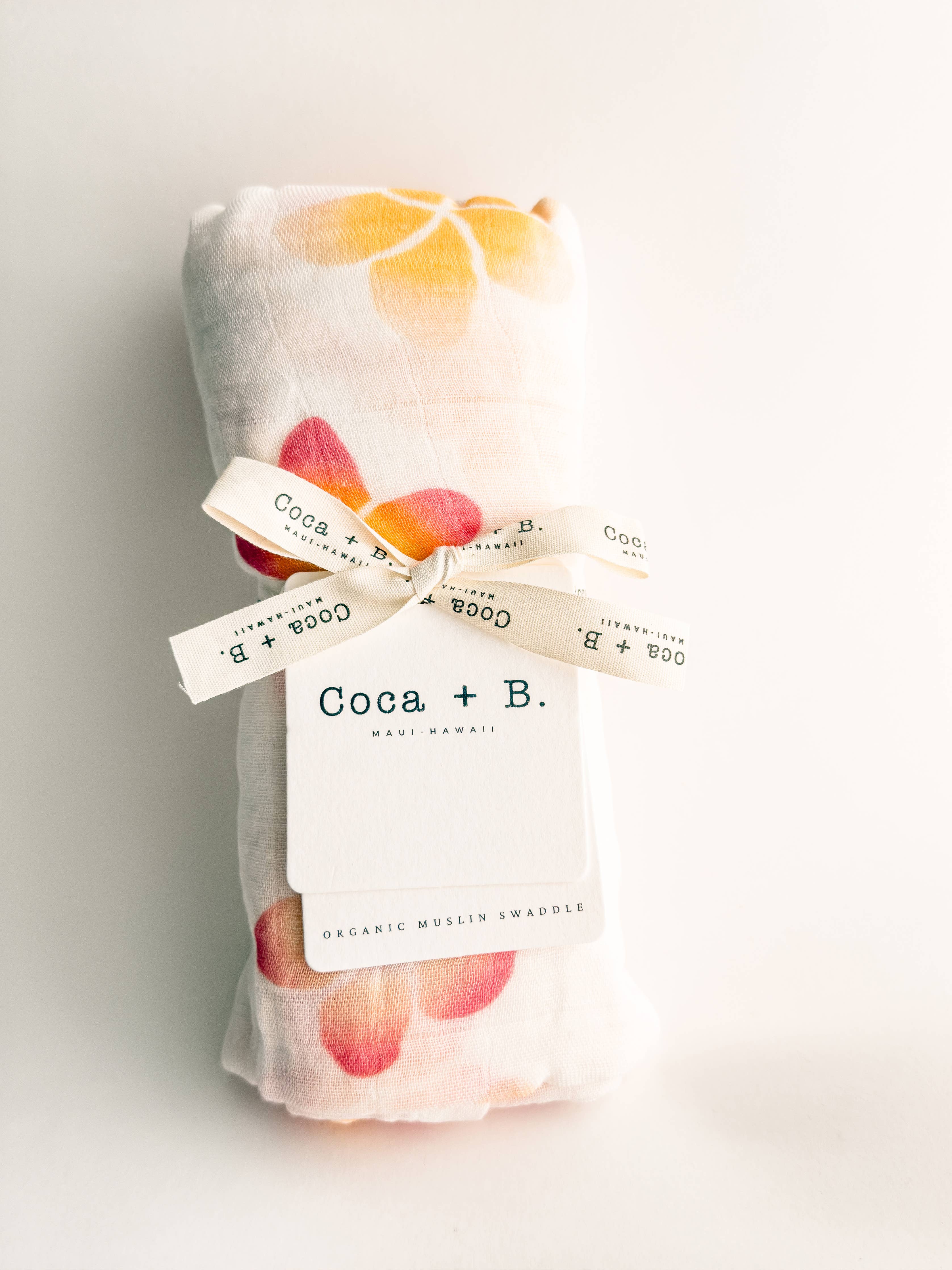 Tropical Floral Organic Bamboo Swaddle