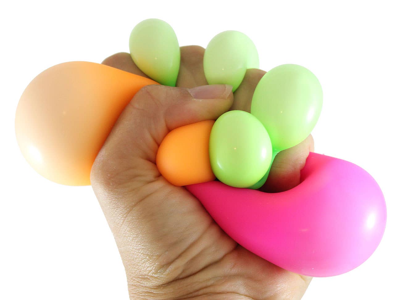 Box of 3 Stress Balls -Soft Doh Filled 2" Stress Fidget