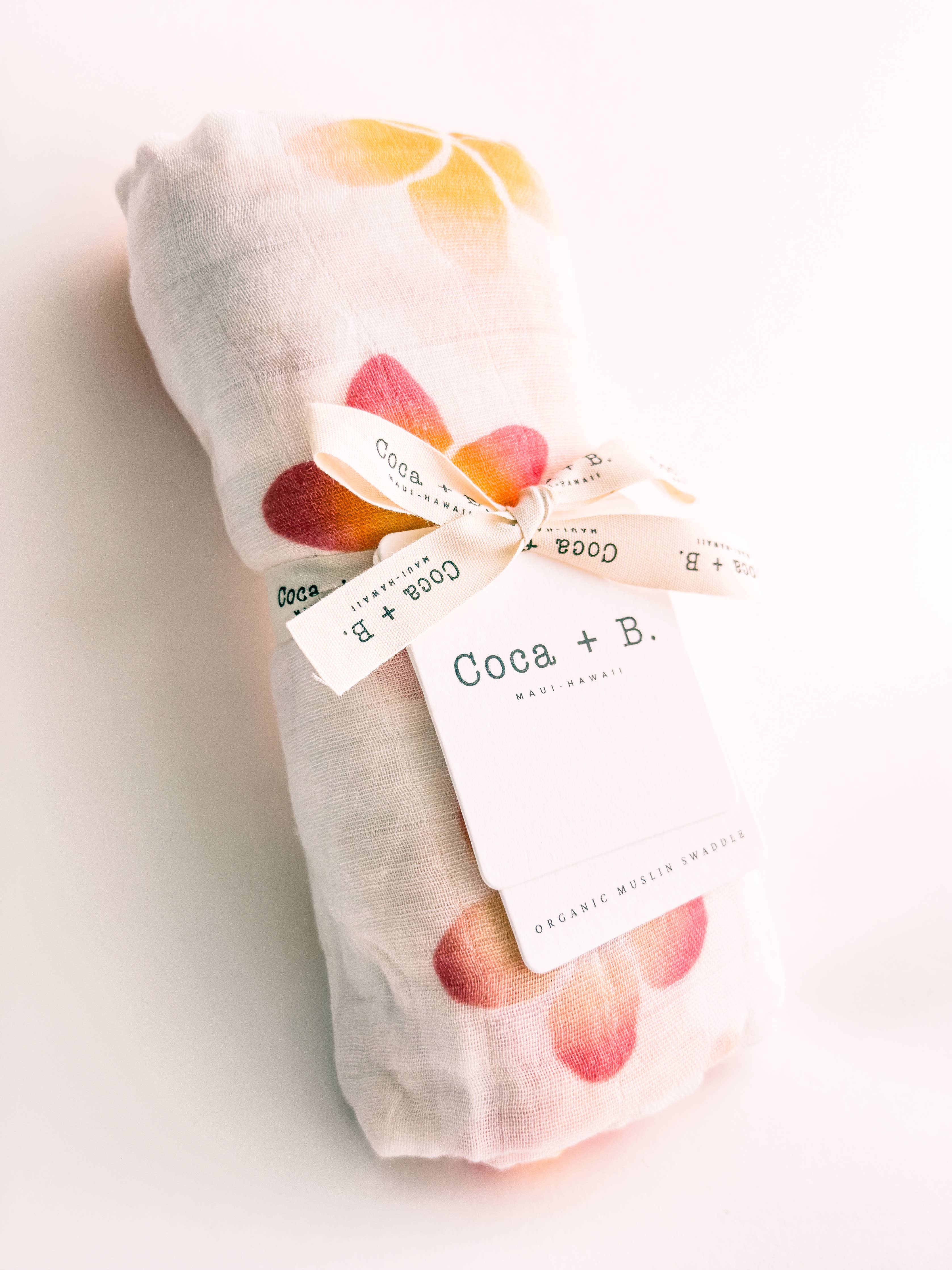 Tropical Floral Organic Bamboo Swaddle