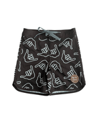 Kid’s Retro Boardshorts in Chocolate Shaka